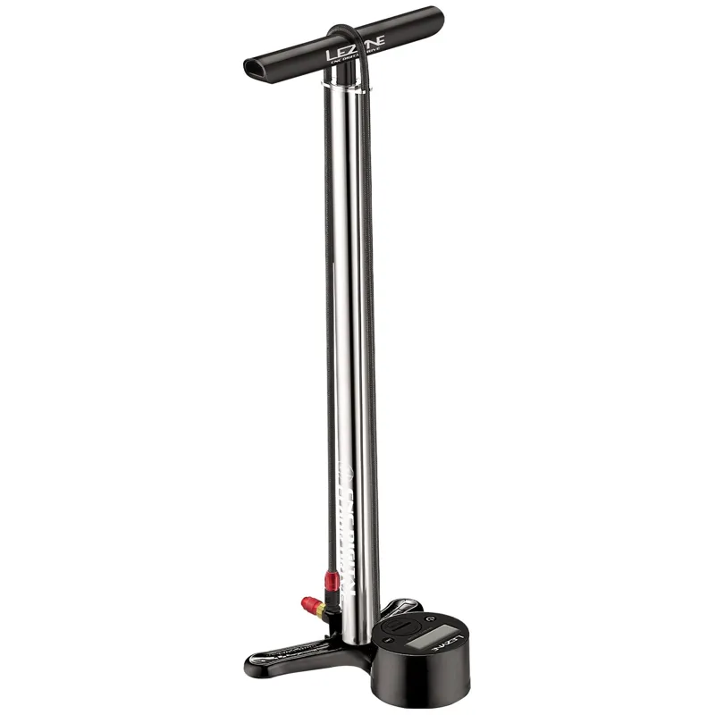 Lezyne CNC Digital Drive 3.5 Track Pump in Silver
