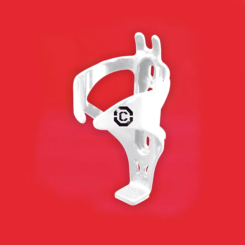 Clarks Polycarbonate Bottle Cage w/Bolts in White