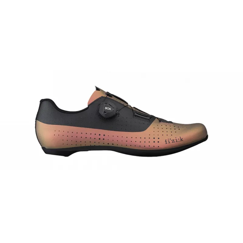 Fizik R4 Tempo Overcurve Wide Road Shoes in Iridescent Copper/Black 
