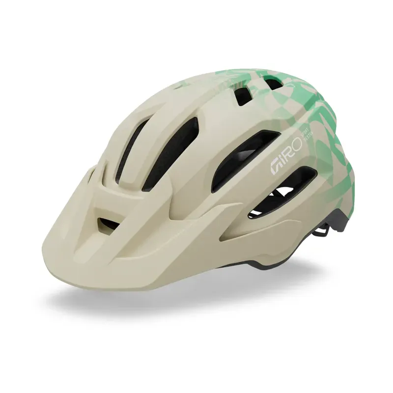 Giro Fixture Mips II Helmet in Matte Stone/Green Rush