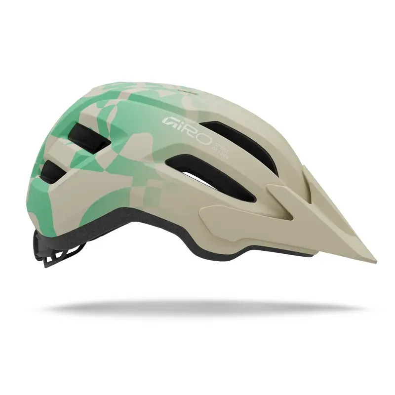 Giro Fixture Mips II Helmet in Matte Stone/Green Rush-2