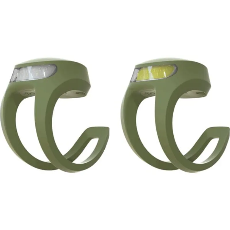 KNOG  Frog V3 Rechargeable Army Jacket Green Twinpack Lights 