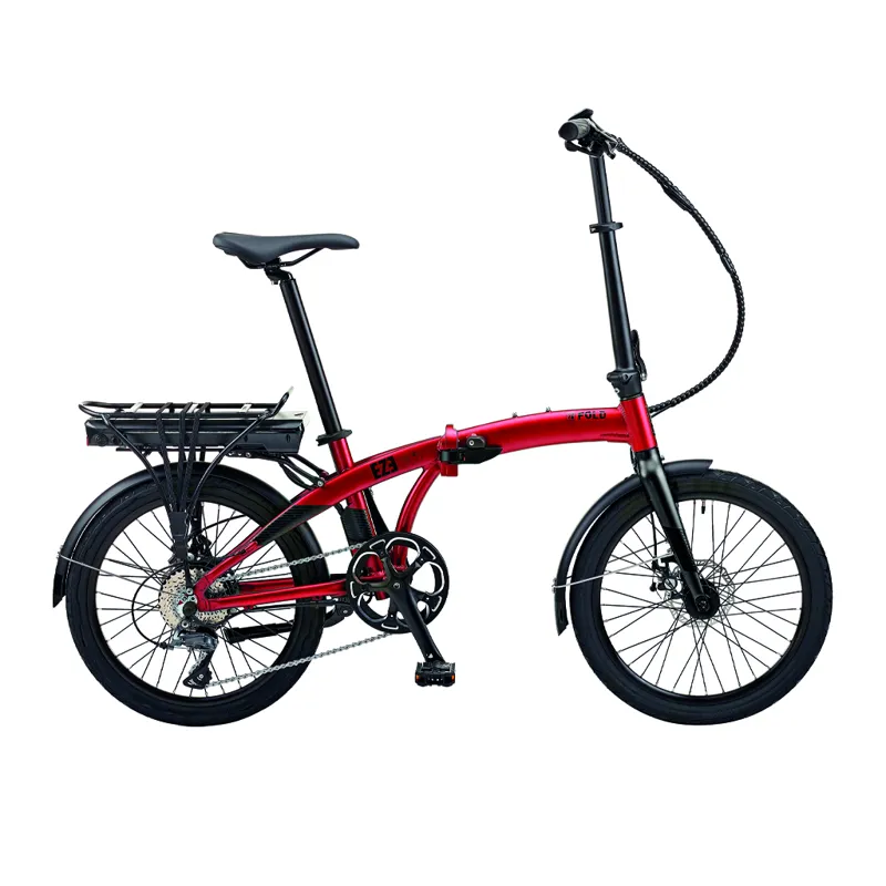 2022 20 ezego folding electric bike aluminium orange