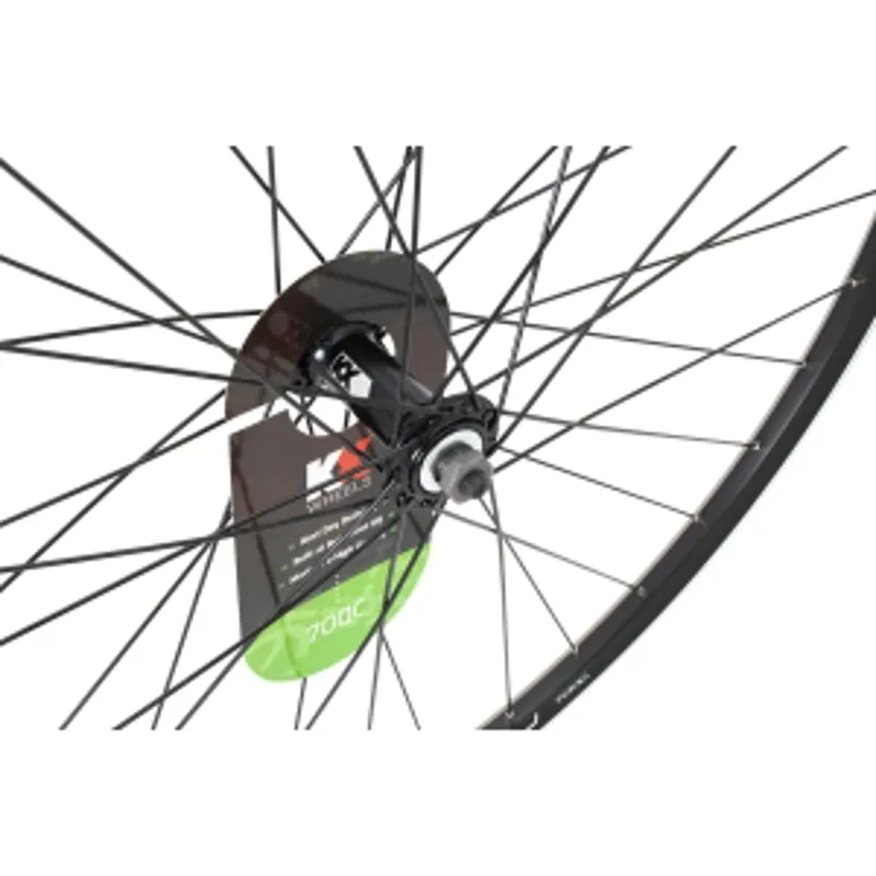 KX Hybrid 700C Doublewall Q/R Wheel Rim Brake Front Black-1