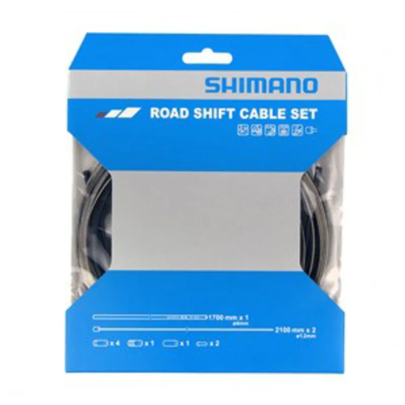 Shimano Road brake cable set with stainless steel inner wire black