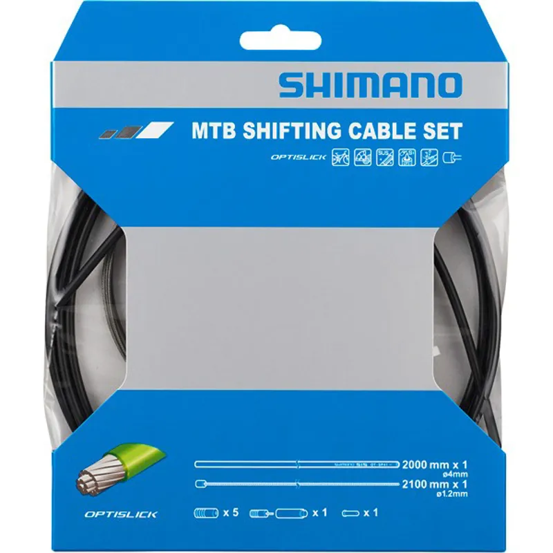 Shimano Spares Optislick MTB Rear Gear Cable Set in Black